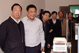 安徽省餐饮协会会长张会长,秘书长佘林明，米线董事长王仁等领导来我公司参考指导